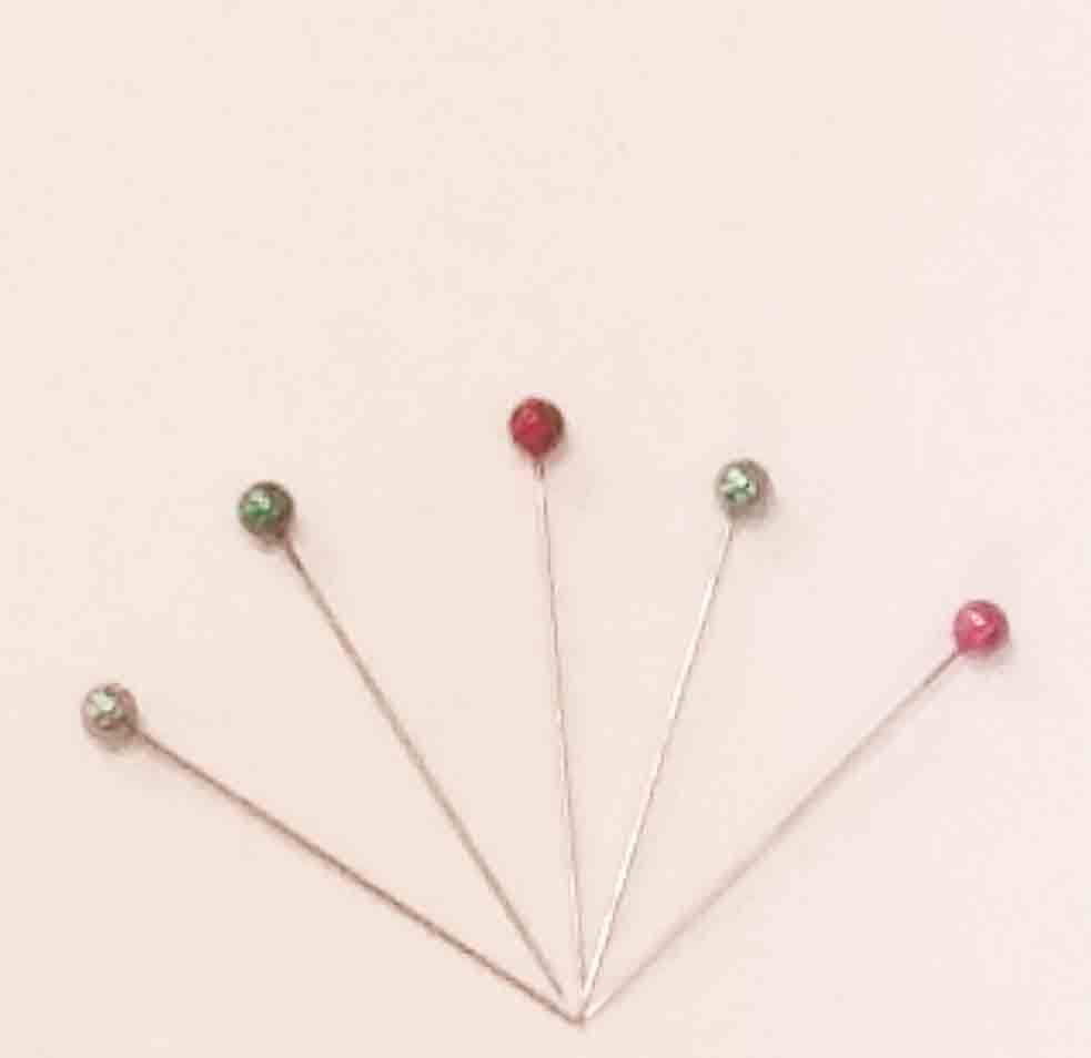 1808 - 2" Round Pearlized Pins - 2.25 box of 144, 1.95/10