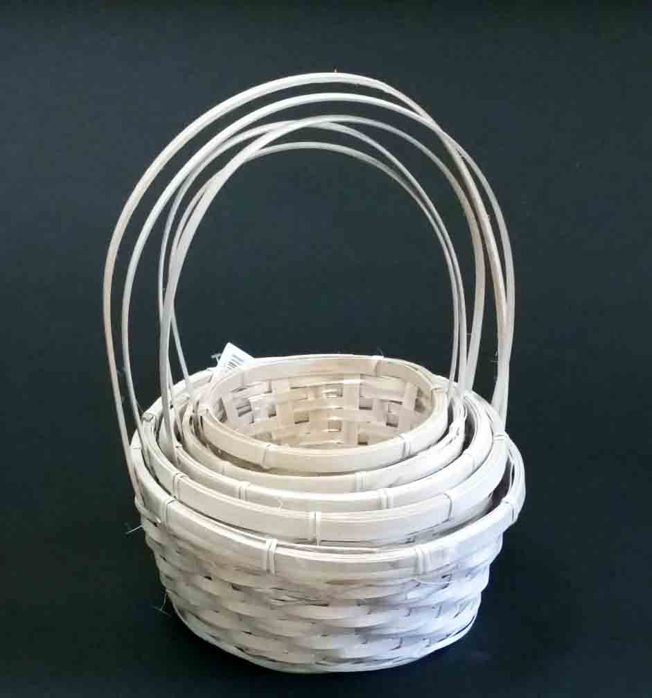 5861 - Round Basket with Liner - 23.75 set of 5
