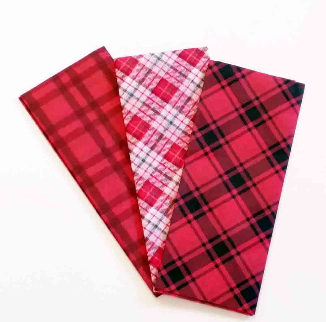 407 - Buffalo Plaid Tissue - 1.15 pkg, .90/12