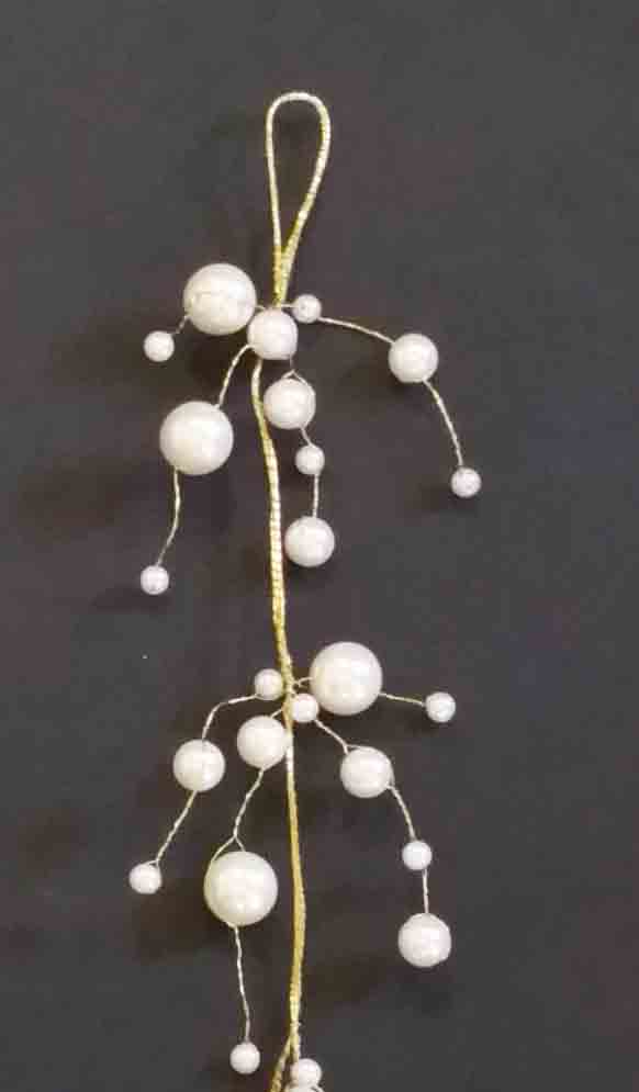 WA639 - 6' Ivory Pearl Garland - 6.95 ea