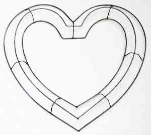 1145 - 24" Open Heart Frames - 8.50 ea, 7.95/10