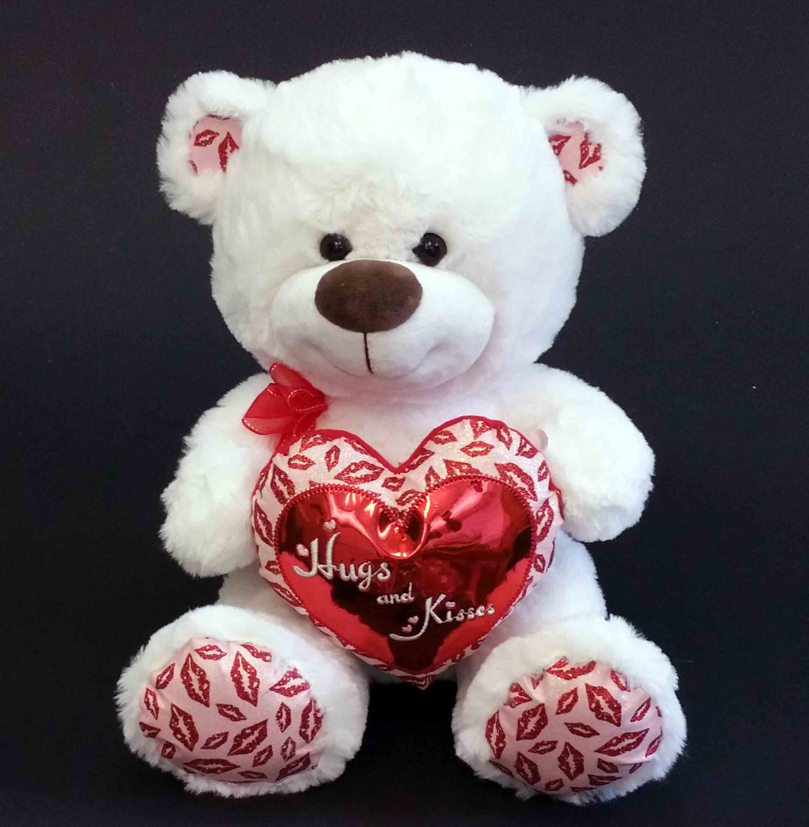 P432 - 12" Bear w "Hugs and Kisses" - 15.00 ea