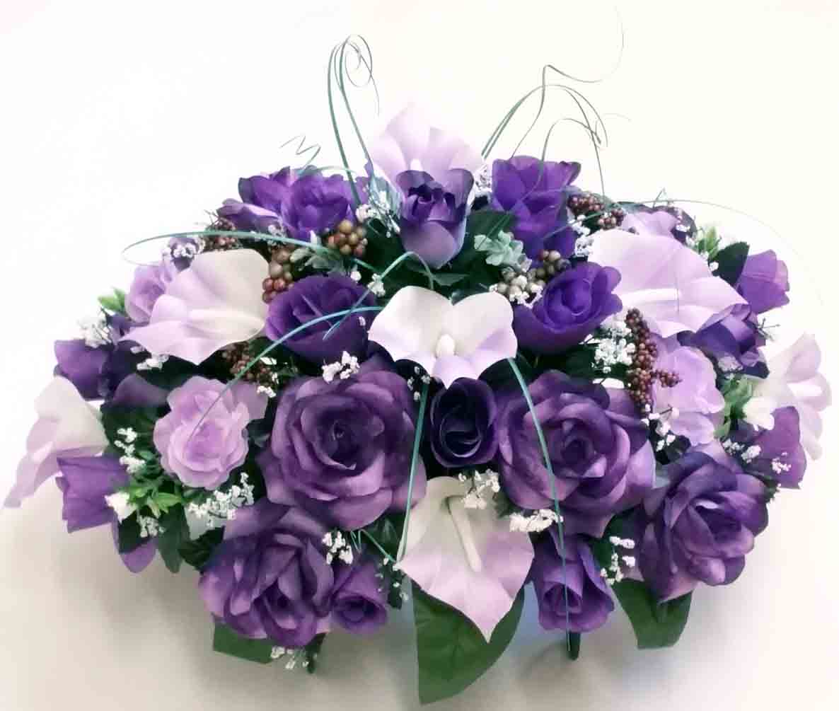 1129 - 24" Elegant Purple/Lavender Tombstone Saddle - 39.75 ea