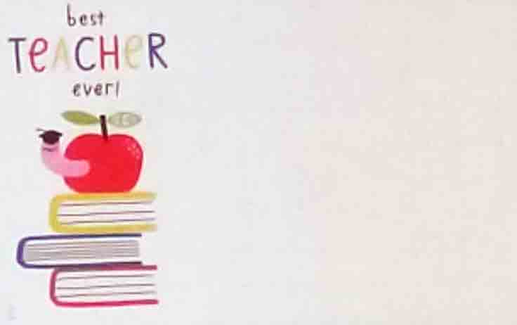 AC5156 - Best Teacher Ever - 2.45 pkg, 2.25/10