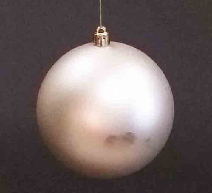 X960 - 2.25" Matte Ivory Hanging Ball - .75 ea, .50/72
