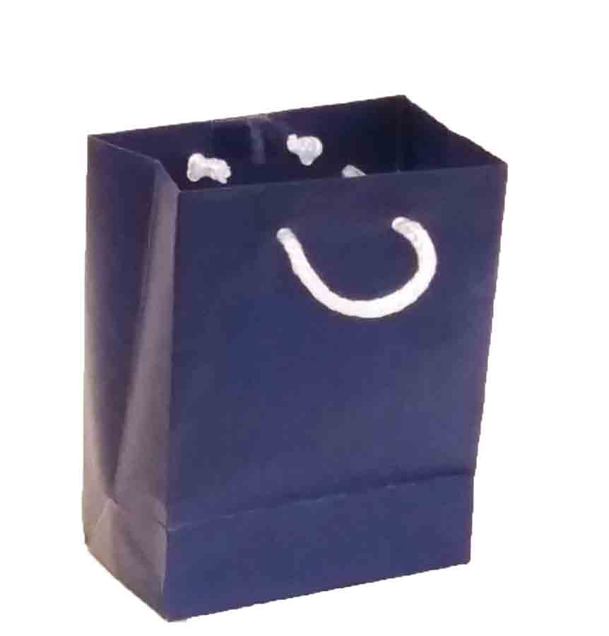 1058 - 2.5 x 4.5 x 5.5" Navy Mini Gift Bag - .60 ea, .48/12